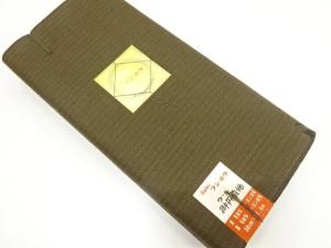 アンティーク　縞模様織り出し　丹前地反物
